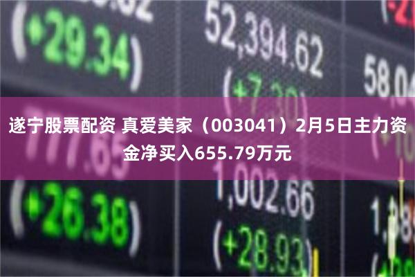 遂宁股票配资 真爱美家（003041）2月5日主力资金净买入655.79万元