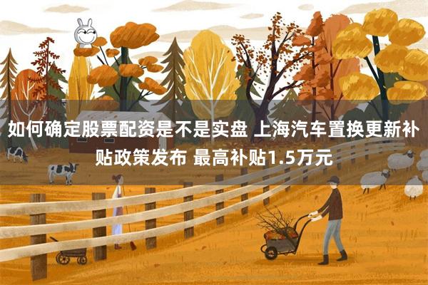 如何确定股票配资是不是实盘 上海汽车置换更新补贴政策发布 最高补贴1.5万元